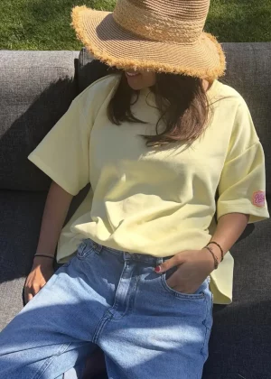 Sweat Shirt Vintage Jaune - Mademoiselle Lili Plume