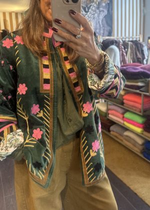 Veste Indienne vert sapin